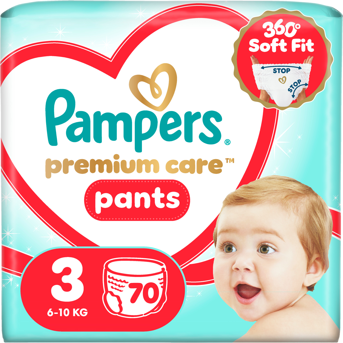 Одноразові підгузки-трусики Pampers Premium Care Pants Розмір 3 (6-11 кг) 70 шт. (80836075)